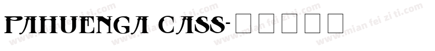 Pahuenga Cass字体转换